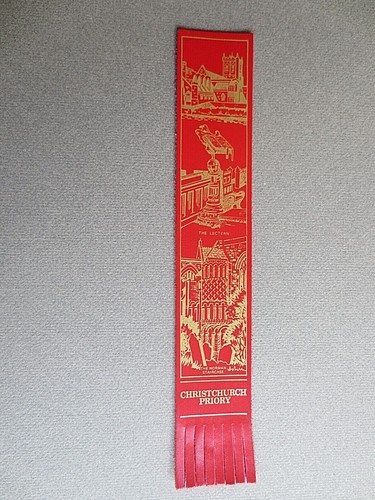 Leather bookmark christchurch - leather,