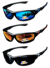 Sunglasses Polarized, Mirrored Shades, Great for Cycling, Sports, Golf, Fishing