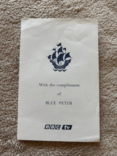 Blue peter rare unsigned - peter,