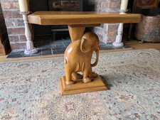 Carved Wooden Elephant Side
