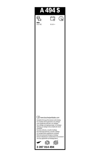 397 014 494 bosch - 494, wiper