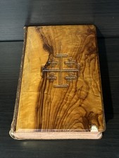 Holy Bible Olive Wood Cover Jerusalem, King James Version Limited Ed 1943