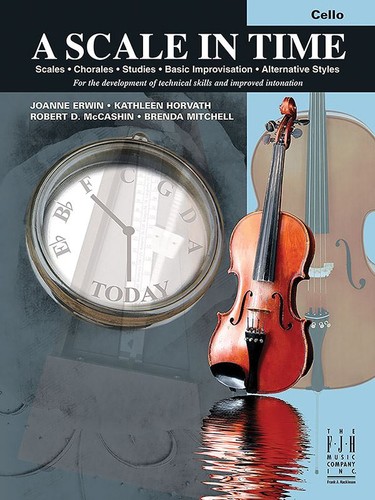 Scale time cello - a, in