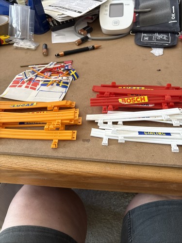 Scalextric barriers red - scalextric,