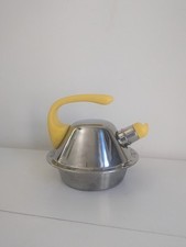 Vintage IKEA Efverlund UFO Stove / Hob Stainless Steel Whistling Kettle -Sputnik