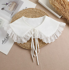 Off White Lace Fake Collar False Fake Collar Detachable Shirt Collar B94(K)