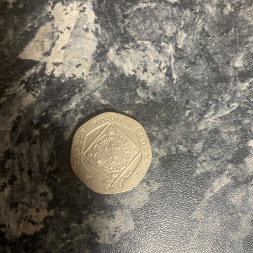 Castle rushen clock 20p rare - rushen,