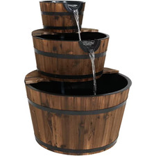 30 In. 3-Tier Rustic Wood