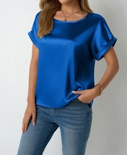 UK Womens Satin Silk Short