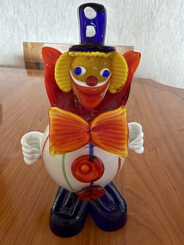 Murano glass clown figurine - glass,