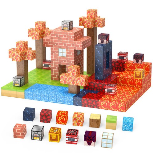100pcs set minecraft magnetic - 100pcs/set,