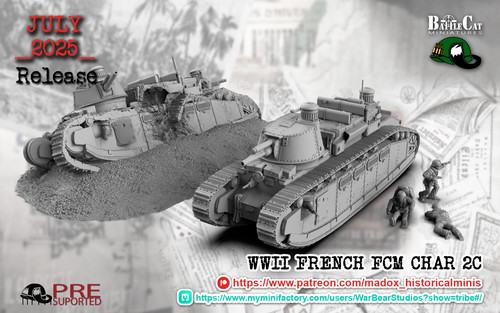 28mm ww2 french char - french,