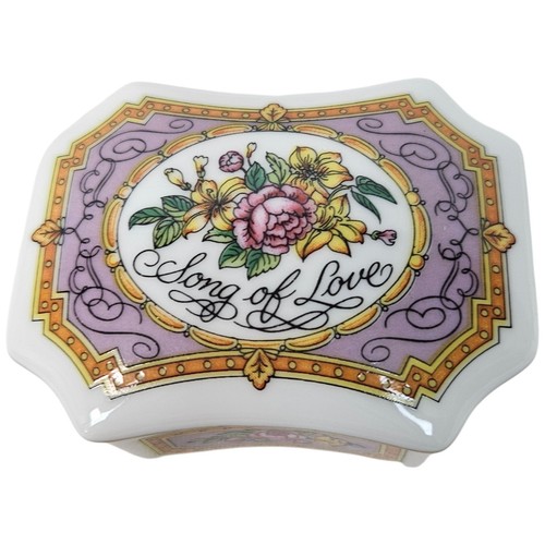 Franklin porcelain music box - franklin,