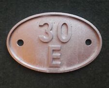 Cast Shed Plate Aluminium Replica 30E Colchester 1950-1959 Railway Railwayana