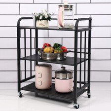 Storage Trolley Cart Black