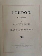 Antique Gustave Dore Book London A Pilgrimage