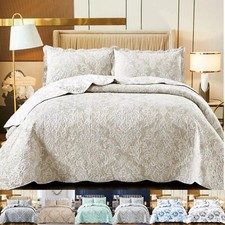 3 Piece Quilted Bedspread