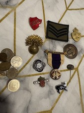 War Medals Pins Badges And Old Coins