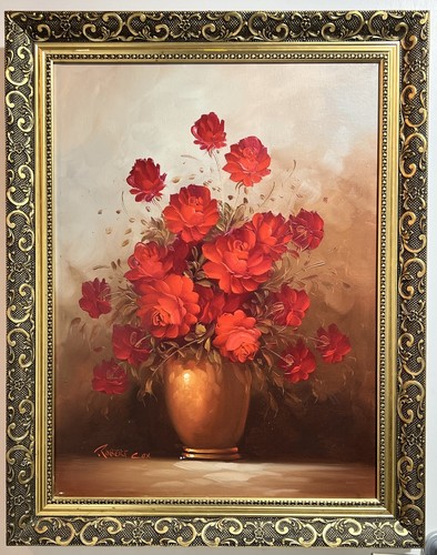 Original oil painting red - original,