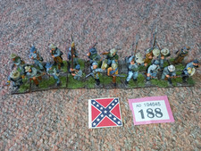 28mm ACW Confederate Infantry rebels painted metal Sharp Practice Fire and Fury