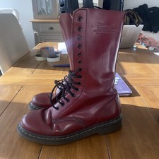 Dr Martens Airwair 14 Hole  Boots Size 7 UK X Blood Leather