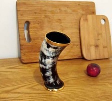 Ox Horn Viking Drinking Mug