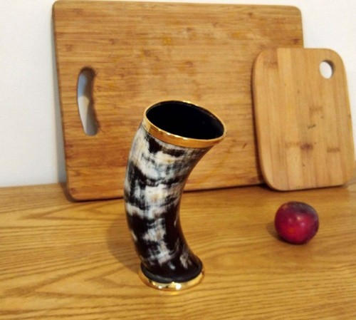 Horn viking drinking mug - viking,
