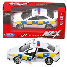 UK Police Vehicle Toy Car Mitsubishi Lancer Evolution 1:34 Kids Childrens Gift