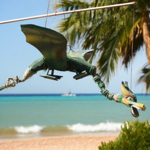 Coconut dragon mobile xlarge - coconut,