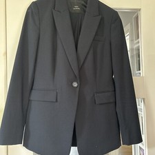 Navy Blue Pinstripe Suit For Ladies 