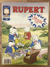 Rare Vintage Rupert Bear Summer Special 1990 Comic By Clearmark Productions.