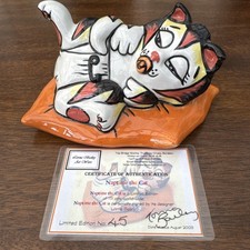 Lorna Baily Naptime The Cat Signed In Blue 45 Out Of 75 Rare Find