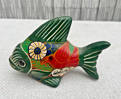 Hand painted terracotta folk - terracotta,