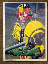 ? Judge Dredd Limited Edition Print Fleetway 1988 A3 2000 AD Brian Bolland