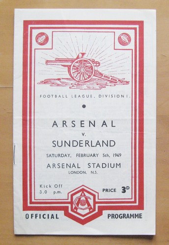 Arsenal sunderland 1948 1949 - arsenal, v