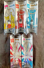 5 NEW LONDON 2012 OLYMPICS CORGI METAL KEYRINGS MASCOT BEEFEATER GUARD POLICE