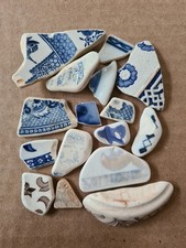 Blue And White Sea Pottery Pieces Ideal For Crafting