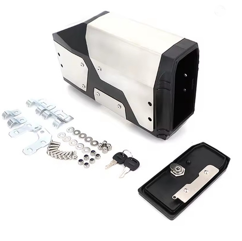 Motorcycle left side tool box - left,