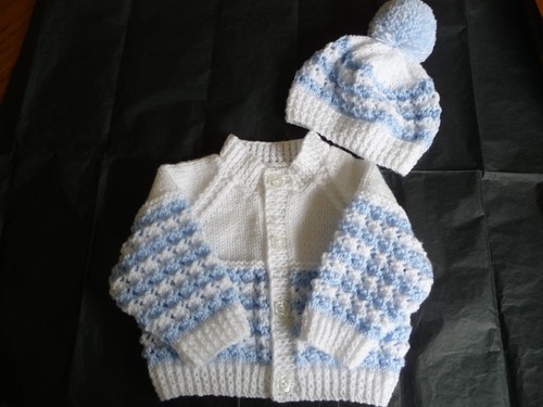 Hand knitted baby cardigan - baby,