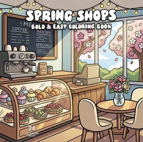 Spring shops adult - spring, colouring