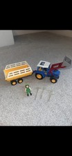 Playmobil 3073 Tractor Trailer  1992 Vintage in VGC |b28
