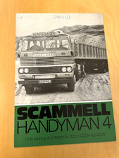 SCAMMELL  LORRY / TRUCK BROCHURE  -  HANDYMAN 4 4 X2 TRACTOR UNIT - 1971