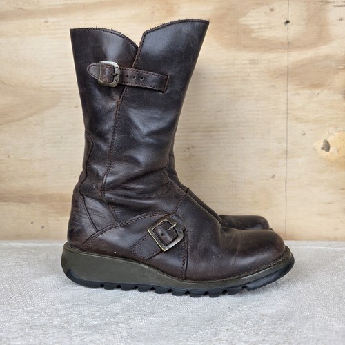 Fly london boots mes dark - fly, 4