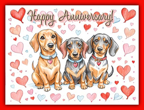 Happy anniversary sausage - sausage, dogs