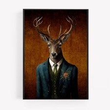 Royal reindeer stag Vintage
