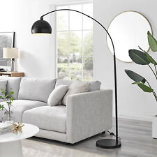 Furniturebox HOLDEN Tall Metal Floor Arc Standing Lamp Light (Including Bulb)