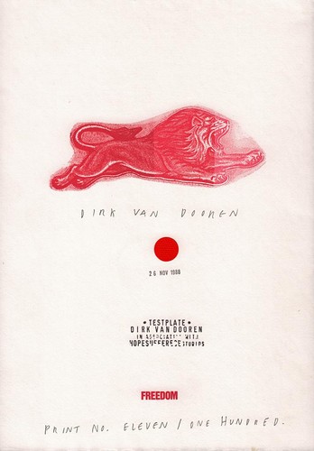 Dirk van dooren signed print - van,
