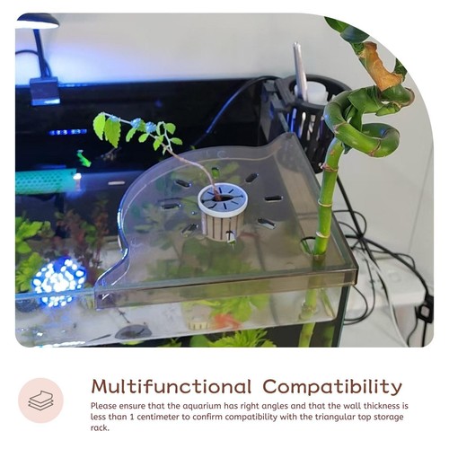 Corner fish tank shelf - tank,