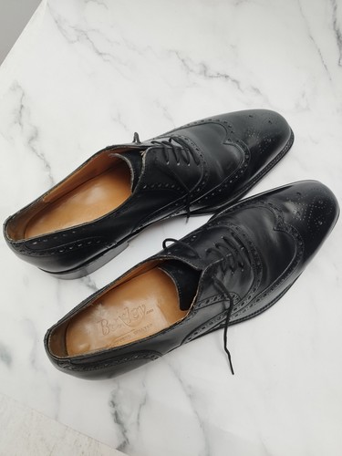 Bexley black leather wingtip - black,