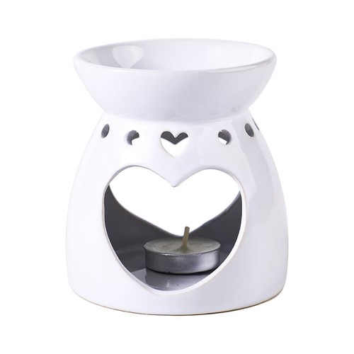 Ceramic heart wax melt burner - heart,